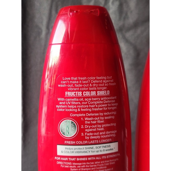 2 Garnier Fructis Color Shield Fortifying Shampoo Color Treated Hair 13 oz. - Picture 6 of 7